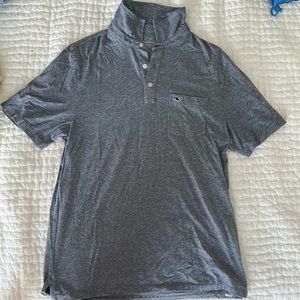 Vineyard Vines Edgartown Polo in blue/grey